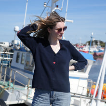 Charger l'image dans la galerie, Gilet Femme Coudières Coraux Marine Dark Navy - Berthe Aux Grands Pieds