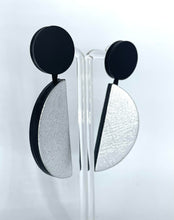 Charger l'image dans la galerie, Boucles d'oreilles BAUHAUS 02 BIG - Metallic Grey