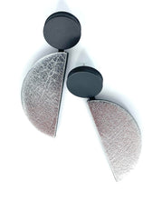 Charger l'image dans la galerie, Boucles d'oreilles BAUHAUS 02 BIG - Metallic Grey