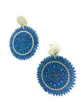 Charger l'image dans la galerie, Boucles/Clips d'Oreilles MINI ESPAGNOLA - Bleu Marine