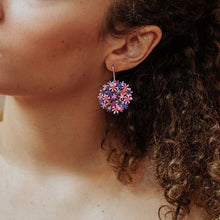 Charger l'image dans la galerie, Boucles d'oreilles - HORTENSIA - Argentées Morado