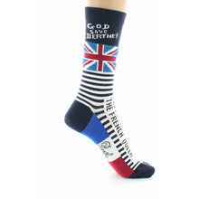 Charger l'image dans la galerie, Chaussettes Homme God Save Berthe Marine - Berthe Aux Grands Pieds