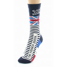 Charger l'image dans la galerie, Chaussettes Homme God Save Berthe Marine - Berthe Aux Grands Pieds