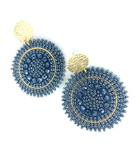 Charger l'image dans la galerie, Boucles/Clips d'Oreilles MINI ESPAGNOLA - Gris