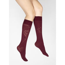Charger l'image dans la galerie, Mi-bas 40D Arbre Bordeaux - Berthe Aux Grands Pieds