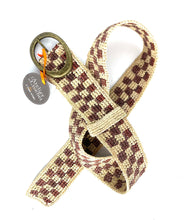 Charger l'image dans la galerie, Ceinture CINTOA DAMIER - Café & Ecru