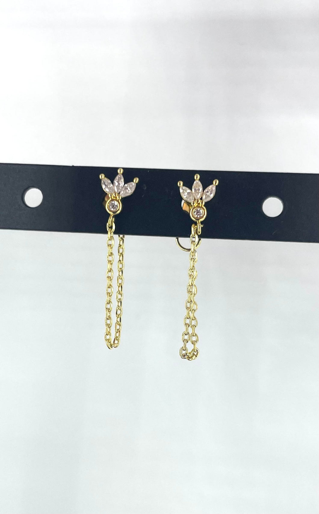 Boucles d'oreilles - MAGNOLIA CHAIN Or