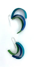 Charger l&#39;image dans la galerie, Boucles d&#39;oreilles 377 - Vert Bleu Turquoise
