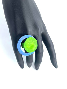 Bague 107 - Turquoise & Vert