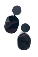 Charger l&#39;image dans la galerie, Clips d&#39;oreilles OVAL SMALL - Black Gloss
