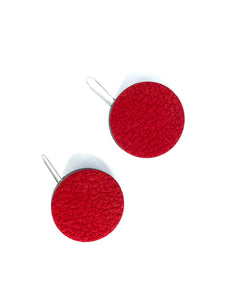 Boucles d'oreilles CIRCLE 02 FIL SMALL - Red