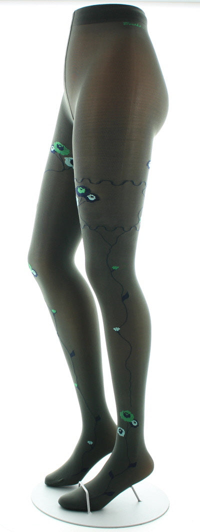 Berthe Aux Collant Kaki Collant 40 Deniers En Lycra Recyclé BERTHE