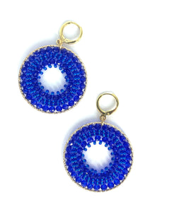 Boucles d'Oreilles RAFFAELE - Bleu Roi