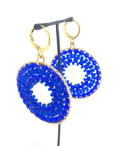 Boucles d'Oreilles RAFFAELE - Bleu Roi