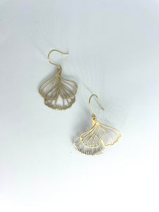 Boucles d'oreilles - GINKGO BILOBA DOUBLE Or